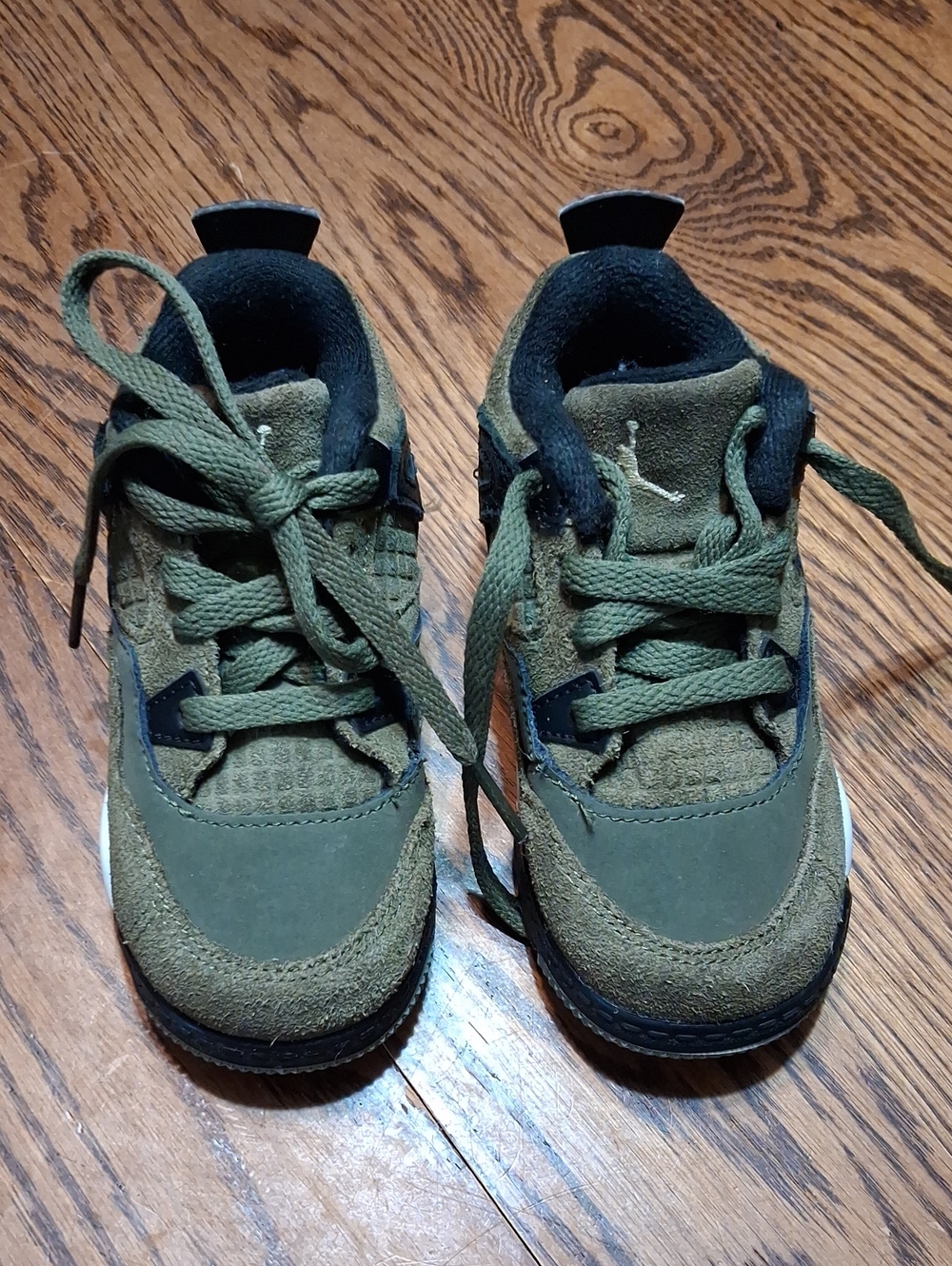 Jordan Kids Olive Green Low-Top Sneakers